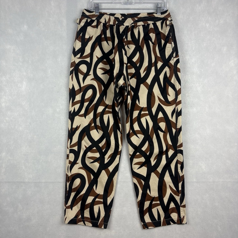 BOWWOW ASAT Camo Pants Men's Medium Brown Black Tribal Trouser Made In Japan